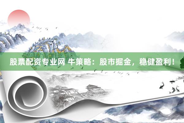 股票配资专业网 牛策略：股市掘金，稳健盈利！