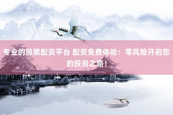 专业的股票配资平台 配资免费体验：零风险开启您的投资之路！